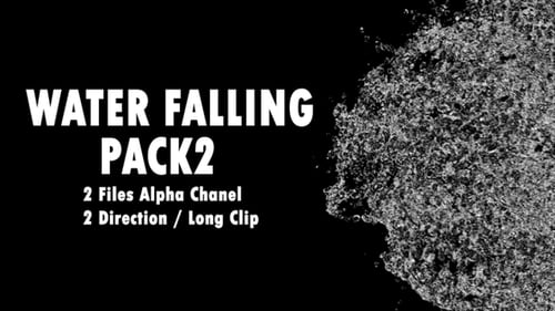 Fluid Water Splash Transition with Alpha Channel