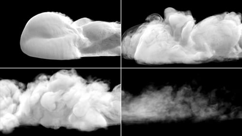 Dynamic Fluid Smoke Transition Element