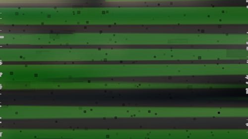 Unique Design Green Glitch