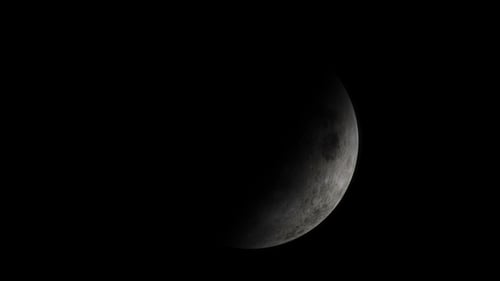 Realistic Moon Phases Waxing and Waning Cycle
