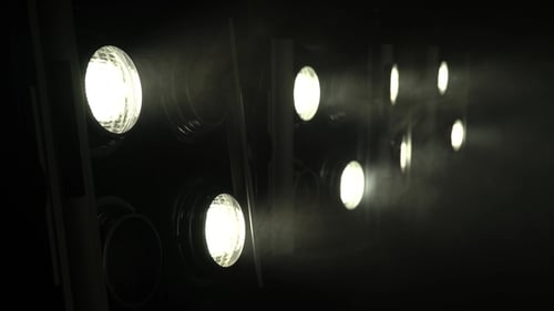 Stage Lighting Display in a Dark Room