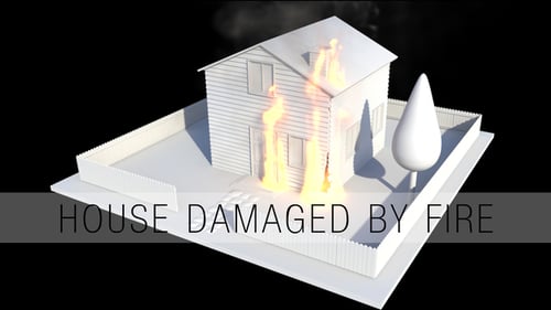 Modern 3D House Fire Simulation and Destruction