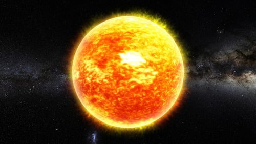 The Sun 360 Rotation Seamless Loop