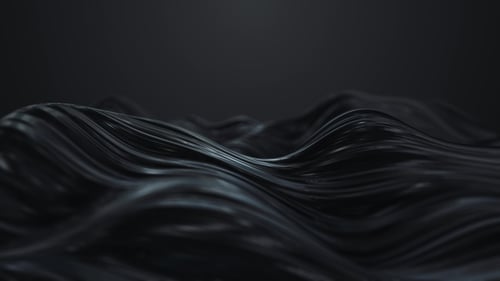 Abstract Dark Fluid Waves Seamless Looping Background