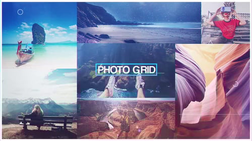 Modern Grid Slideshow for Photos and Videos
