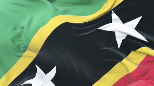 Realistic Waving Flag Animation Background