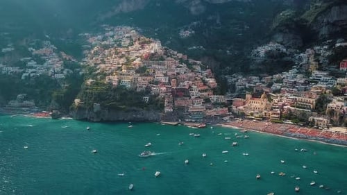 Positano, Amalfi Coast Aerial