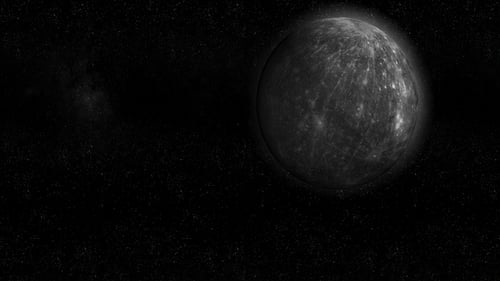 Mercury Planet girando y orbitando