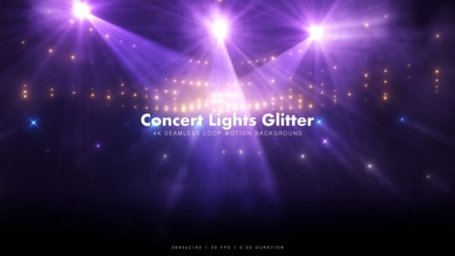 Animated Concert Stage Lights Background