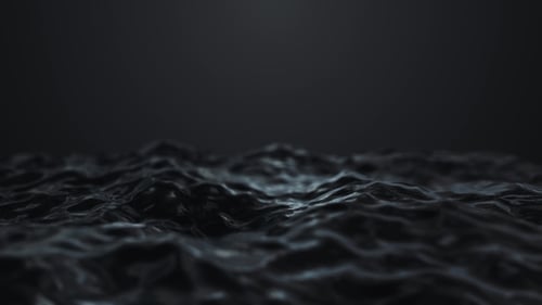 Dark Abstract Liquid Waves Undulating Loop Background