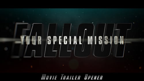 Epic 3D Title Opener with Glitch Effects and Cinematic Trailer Look