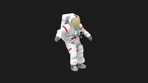 Astronauten bereit, den Weltraum zu beobachten