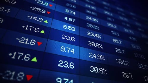 Stock Market Exchange Ticker Board