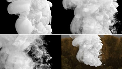 Realistic Smoke Cloud Reveal Transition