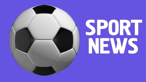 Fußball-Rotation Sportnachrichten 4K