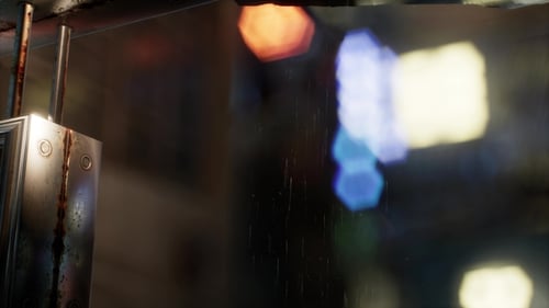 Grungy Metallic Industrial Neon Light Reveal