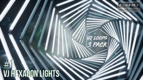 VJ Hexagon Lights Ver.1 — 3er-Pack