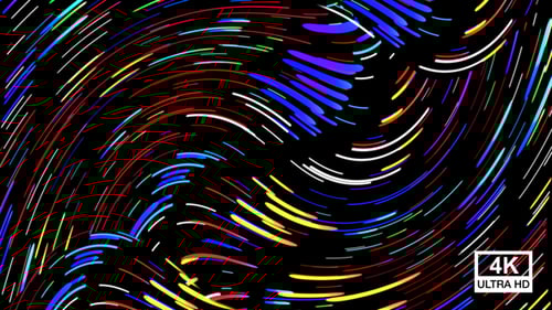 Colorful Abstract Swirling Light Trails Motion Background