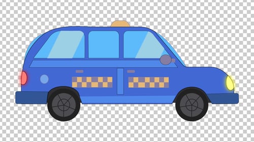 Táxi dos desenhos animados 4K