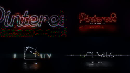 Logotipo Neon Glitchy