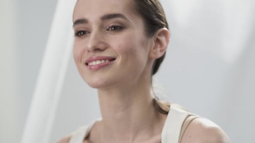 Beautiful Woman Smiling, Close Up