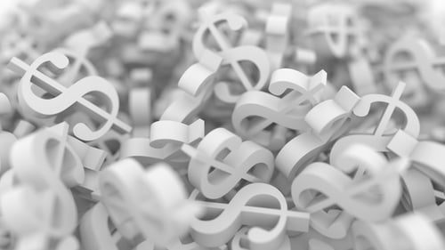 White Dollar Signs