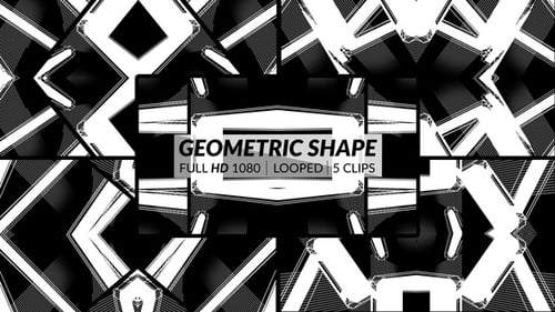 Dynamic Looping Abstract Geometric Shape Animations Pack