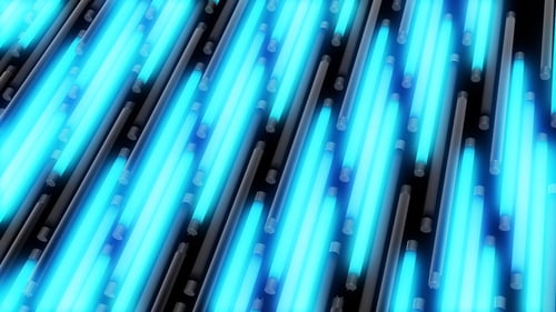 Blue Glowing Lights