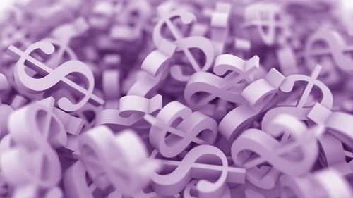 Purple Dollar Signs