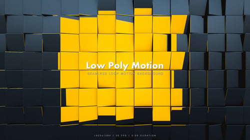 Low Poly Motion Black 2