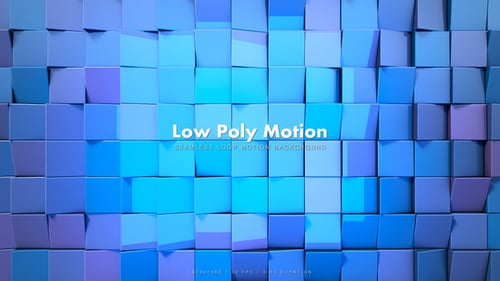 Low Poly Motion Blue 2