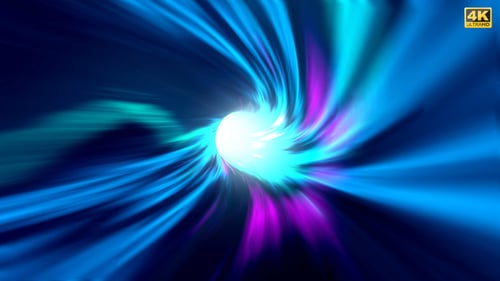 Futuristic Light Tunnel Abstract Motion Background