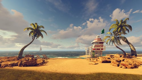 Seaside And Beach