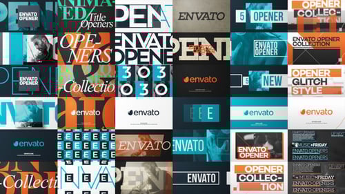 Dynamic Kinetic Typography Intro and Opener Pack