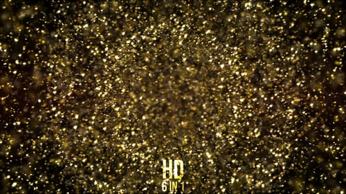 Sparkling Particles Abstract Motion Background in Multiple Colors