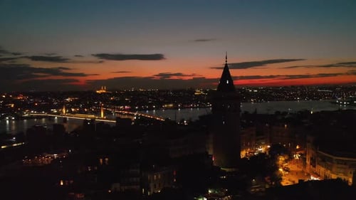 Galata Tower in Istanbul Turkey