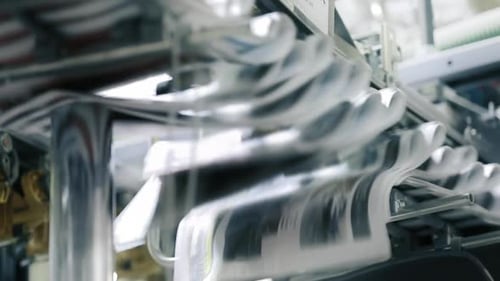 Automated Newspaper Printing Machine Processing