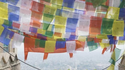 View To the Kathmandu City From the Ancient Sawayambhunath Monkey Temple, Nepal