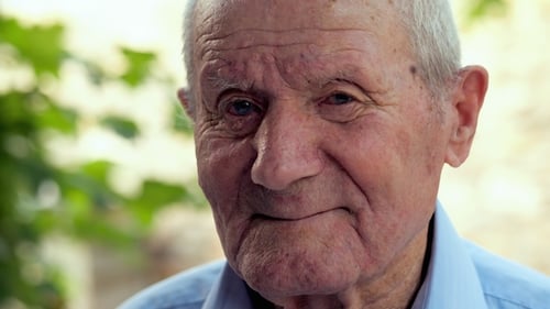 Senior Man Smiling, Close Up Portrait