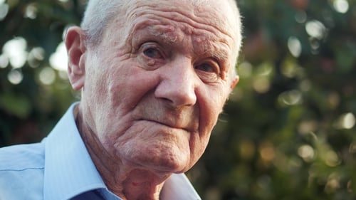 Close Up of a Senior Man Outdoors