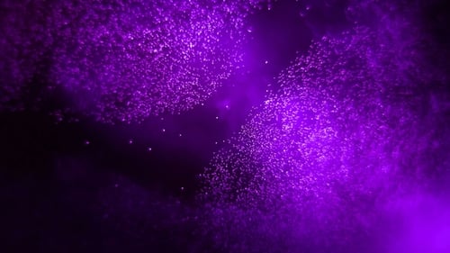 Abstract Purple Particle Flow Background Animation