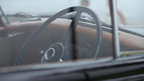 Classic Car Interior Details for Wedding