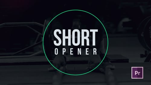 Dynamic Glitch Opener with Bold Text Animations