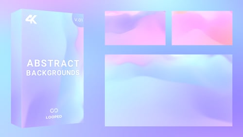 Seamless Looping Abstract Gradient Backgrounds with Fluid Motion