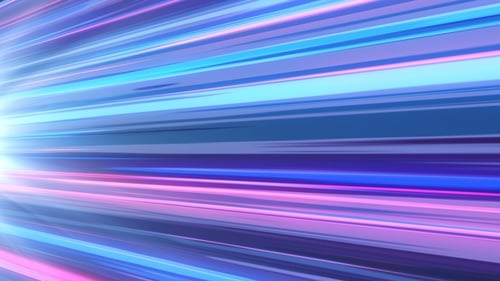 Abstract Futuristic Light Speed Warp Background Animation