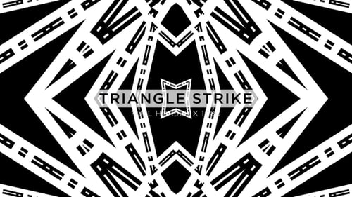 Abstract Geometric Line Animation with Hypnotic Tunnel Effect