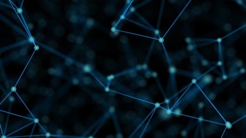 Futuristic Abstract Data Network Loop Background Animation