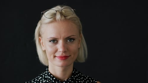 Lovely Woman with Glasses