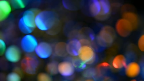 Shimmering Bokeh Lights Abstract Background