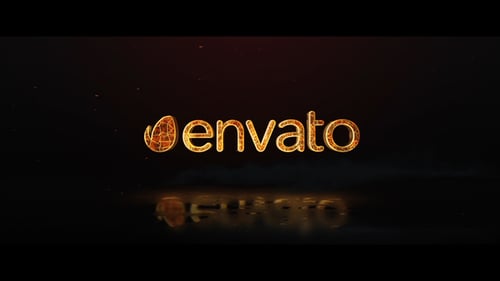 Fiery Cinematic Logo Reveal with Dynamic Flames